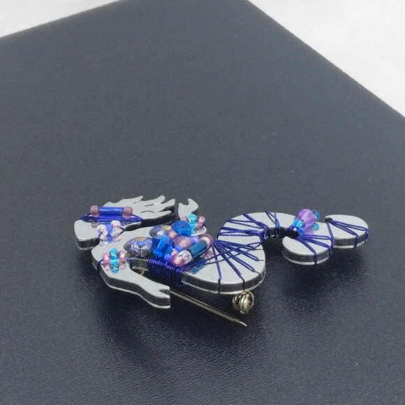 Jill Elizabeth Liztech Mermaid Mirrored 97 Brooch/Pin - Picture 6 of 8